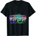 thumbnail image 1 of Colorful Hip Hop Graffiti Rap Rapper Musician Breakdance DJ T-Shirt, 1 of 5
