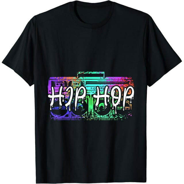 Colorful Hip Hop Graffiti Rap Rapper Musician Breakdance DJ T-Shirt ...