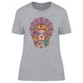 thumbnail image 1 of Colorful Hippie Girl T-Shirt Women -Image by Shutterstock, Female Large, 1 of 2