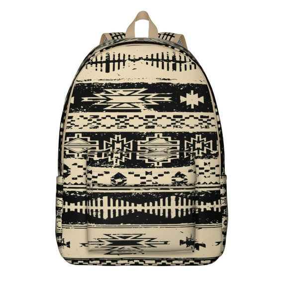 Colorful Hippie School Backpack for Students, Lightweight Travel Daypack with Multi-Pocket Boho Style