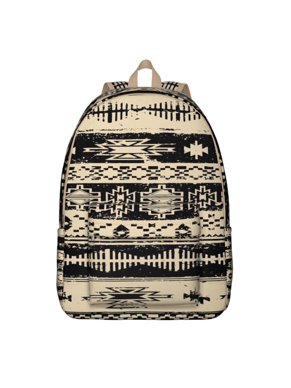 Colorful Hippie School Backpack for Students, Lightweight Travel Daypack with Multi-Pocket Boho Style