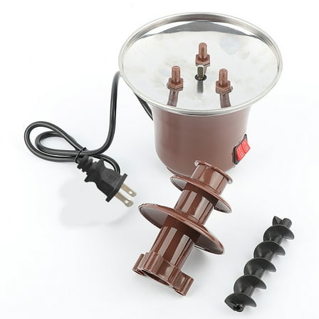 Colorful Home Chocolate Fountain Machine, 3-Tier Stainless Steel, Melts Chocolate, Ideal For Parties, Weddings, Events, Easy To Clean, Us Plug