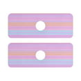 thumbnail image 1 of Colorful Horizontal Stripes Pattern Quick Dry Silicone Algae Faucet Pad 14.7x5.4in 2 Pack Absorbent Mat for Kitchen Sink, Bathroom Countertop, 1 of 10