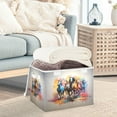 thumbnail image 1 of Horse Colorful Storage Basket Foldable Laundry Basket Shelf Kids Toy Storage Container Organizer with Handles, 1 of 7