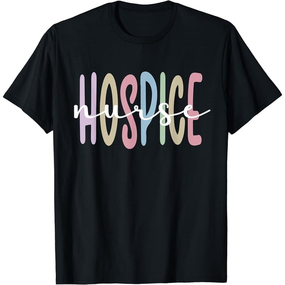 Colorful Hospice Nurse Appreciation T-Shirt for Palliative Care Professionals