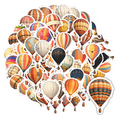 thumbnail image 1 of Colorful Hot Air Balloon Sticker Pack PVC Adventure Decals for Luggage Suitcase Laptop, 1 of 9