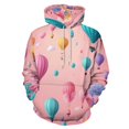 thumbnail image 1 of Colorful Hot Air Balloons And Flowers Men's Women New Sweatshirt Hoodie Men's Plus Size Sweatshirt Hooded Sweatshirt 3d Printed Street Men's Cloth, 1 of 6