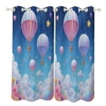 thumbnail image 1 of Colorful Hot Air Balloons in Sky 2pcs Blackout Curtains For Living Room Bedroom Grommet Top Window Set for Left And Right Biparting Open, 1 of 6