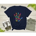 thumbnail image 1 of Colorful Human Hands Palms Showing Waving Hands Help Hand T-Shirt Colorful Hand Graphic Shirt for Men Women Kids Boys Girls Teens Tshirt, 1 of 8