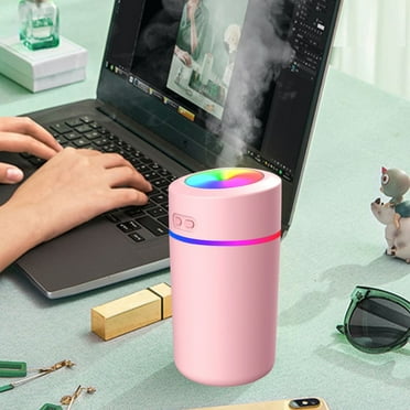 Colorful Humidifier Desktop, Car Air Humidifier, Household Silent Spray Moisturizing Small USB Humidifier Water Evaporator Air Compressor Bed Hot Water Bottle Humidifiers for Whole House Humidifiers
