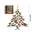 thumbnail image 1 of Colorful Hummingbird Ornament with Double Sided for Christmas Tree Decor and Year Round Home Displays, 1 of 8