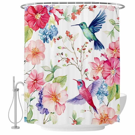 Cool Hummingbird Shower Curtain Pictures