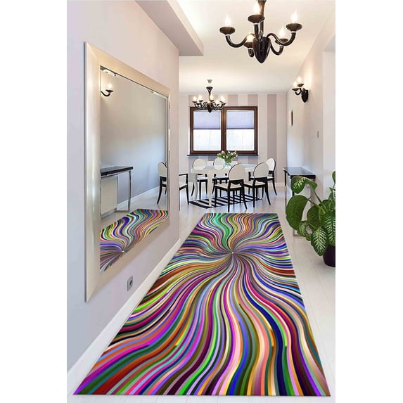 Colorful Illusion Rugs, Trendy Rug, Game Room Rug, Modern Rug, Salon Decor Rug, Entry Rug, Office Decor Rug, Custom Rug, Rug, 2'x3' - 60x90 cm