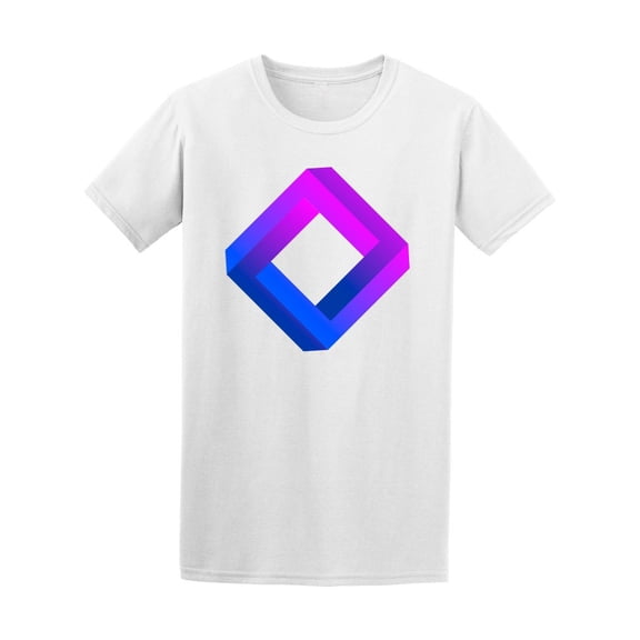 Colorful Impossible Square T-Shirt Men -Image by Shutterstock, Male 4X-Large