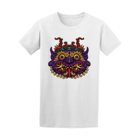 Colorful Indonesia Balinese Mask T-Shirt Men -Image by Shutterstock, Male x-Large