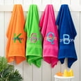 thumbnail image 1 of Colorful Initial Terry Loop Large Beach Towel, 1 of 1