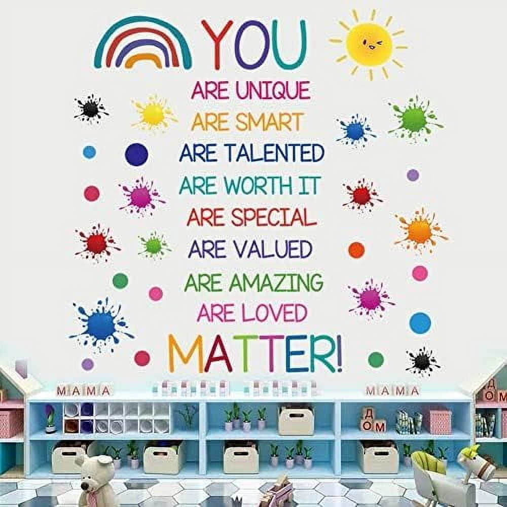 Colorful Inspirational Quote Wall Decals Motivational Phrase Wall Decor ...