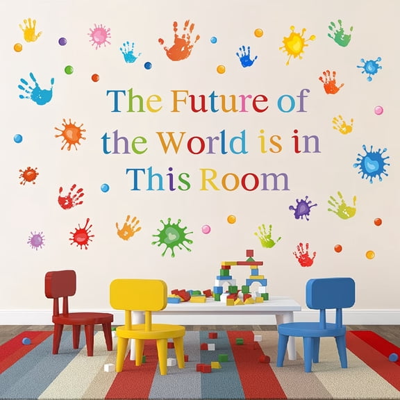 Colorful Inspirational Quotes Wall Decals - Motivational Vinyl Stickers for Kids Rooms, Classrooms, Nurseries, and Playrooms