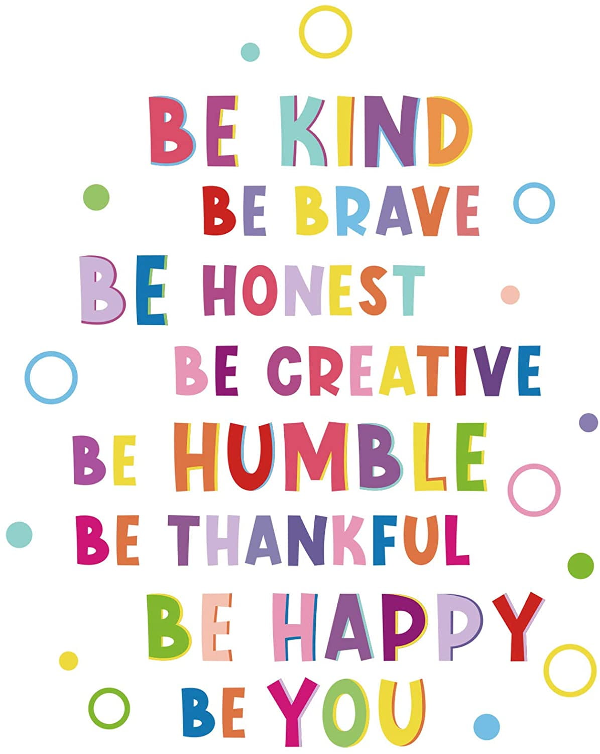 Colorful Inspirational Wall Decal Motivational Phrases Sticker ...