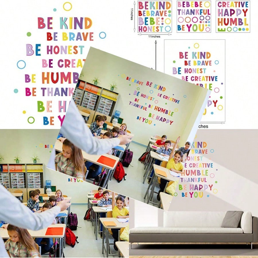 Colorful Inspirational Wall Decal Motivational Phrases Sticker ...