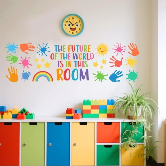 Colorful Inspirational Words Wall Stickers Decals Decor Removable Peel and Stick 1 Sheets 11.8"x 37.8" Vinyl 3D Wall Murals