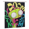 thumbnail image 1 of Colorful Invader Zim Shower Curtain Bathroom Decor Polyester Waterproof Bath Curtains With Hooks 60x72 Inches, 1 of 8