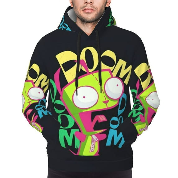 Colorful Invader Zim Sweatshirt For Mens Fashion Hoodies Pullover Athletic Daily Hoody Hooded Gift