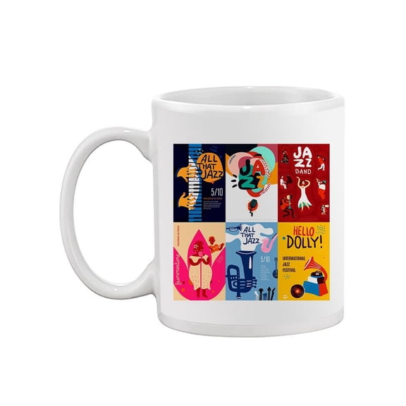 Colorful Jazz Designs Mug Unisex's -Image by Shutterstock