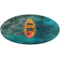 thumbnail image 1 of Colorful Kayaks Glide Across The Lake Round Rugs -Washable Non-Slip Small Round Area Rug Throw Soft Circle Rugs for Bedroom, Modern Print Indoor Carpet for Entryway Sofa Living Room, 1 of 6