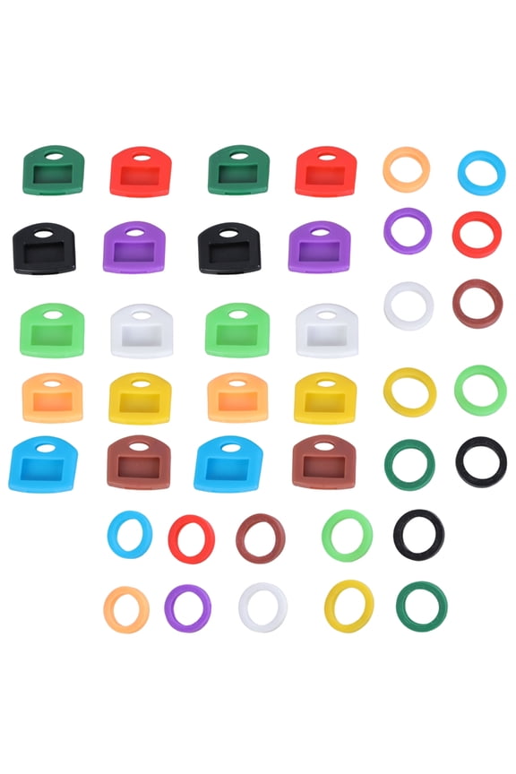 Colorful Key Protectors Caps For Easy Key Sorting Includes Both Round And Square