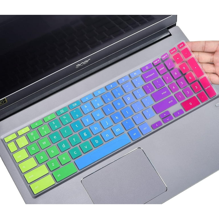 Colorful Keyboard Cover Skin for Acer Chromebook 15 315 CB315 715 CB715 15.6 inch Chromebook with Numeric Keypad Acer