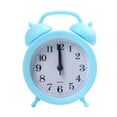 thumbnail image 1 of Colorful Kids Alarm Clock - Silent Non-Ticking Bedside Clock for Children & Students | Easy-to-Set Loud Alarm | Battery-Powered | White or Blue | 4.6x3.5 Inches, 1 of 1
