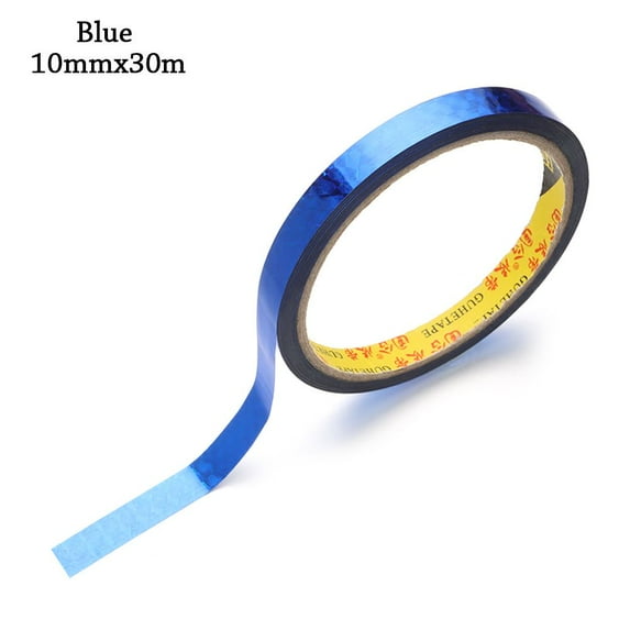 Colorful Kids Scrapbooking Tools Adhesive Sticker Shiny Wrapping Tape Laser Tape Stickers Decorative Sticky BLUE 10MMX30M