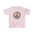 thumbnail image 1 of Colorful Kids T-Shirt with Boho Peace Sign - 4 Shades to Choose From, 1 of 2