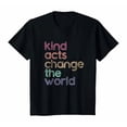 thumbnail image 1 of Colorful Kindness Message T-Shirt for Toddlers &, Inspire Change with Rainbow Design, 1 of 5