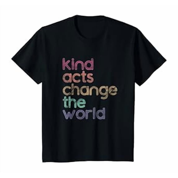 Colorful Kindness Message T-Shirt for Toddlers &, Inspire Change with Rainbow Design