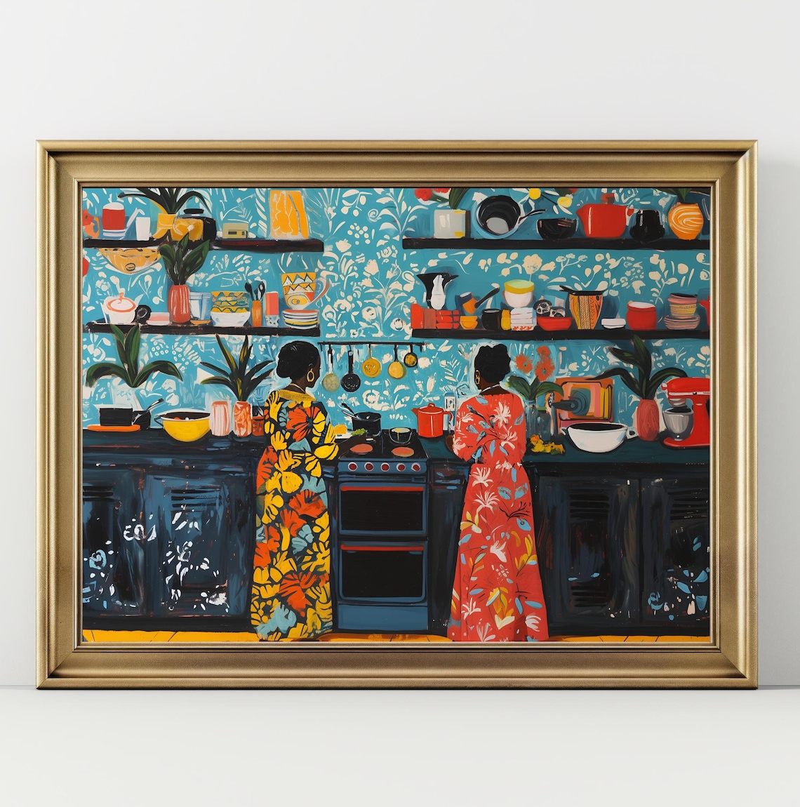 Matisse Kitchen Colorful Kitchen Black Girl Art Print, Vibrant Kitchen Decor, Henri ...