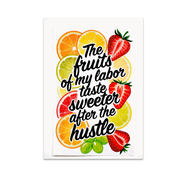 Colorful Kitchen Decor - Seasonal Cooking Enthusiast - 13x19 Poster Print