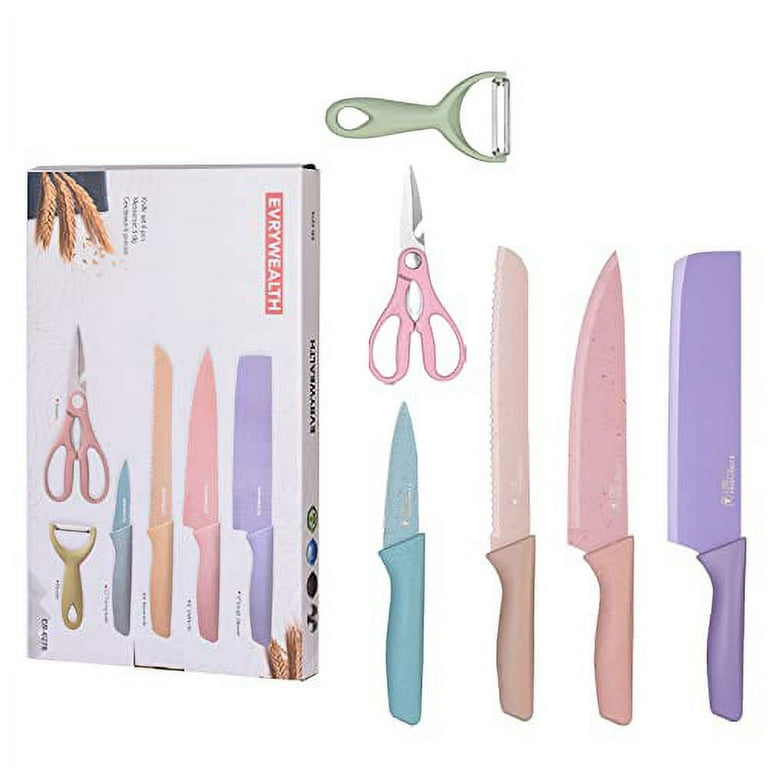Christmas 6pcs/set Stainless Steel Knives Gift Box For Home Use, Including  Ladies' Specialized Knife, Suitable For Cutting Vegetables, Meat, Slicing  Fruits & Cakes, Resistant To Mold & Slip