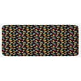 thumbnail image 1 of Colorful Kitchen Mat, Abstract Pattern with Raindrops in Lively Colors Contemporary Graphic Art Design, Plush Decorative Kitchen Mat with Non Slip Backing, 47" X 19", Multicolor, by Ambesonne, 1 of 1