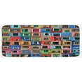 thumbnail image 1 of Colorful Kitchen Mat, Mediterranean Village Colorful Painted Rustic Windows Tuscan Collage Italy Art, Plush Decorative Kitchen Mat with Non Slip Backing, 47" X 19", Multicolor, by Ambesonne, 1 of 1