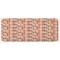 thumbnail image 1 of Colorful Kitchen Mat, Retro Geometric Shaped Composition with Horizontal Zigzag Simple Maze Like Forms, Plush Decorative Kitchen Mat with Non Slip Backing, 47" X 19", Multicolor, by Ambesonne, 1 of 1
