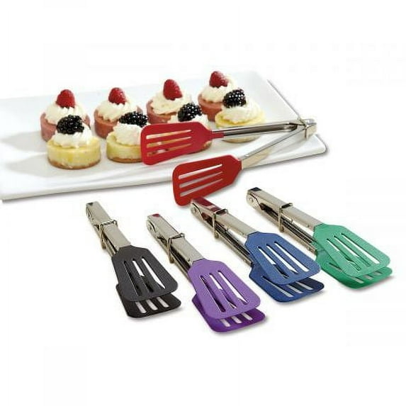Colorful Kitchen Mini Spatula Tongs - Set of 5, 7-1/4"