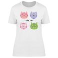thumbnail image 1 of Colorful Kittens Cartoon T-Shirt Women -Image by Shutterstock, Female XX-Large, 1 of 2