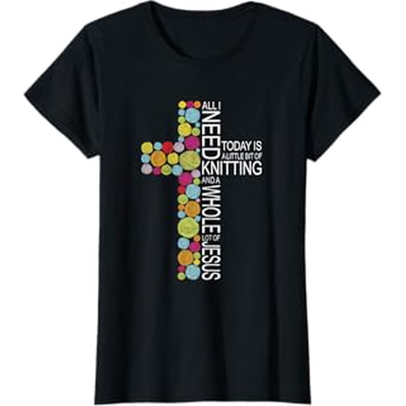 Colorful Knit Crochet Knitter Gift T-Shirt for Yarn Lovers and Crafters