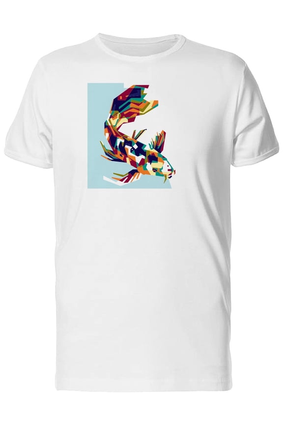 Colorful Koi Fish T-Shirt Men -Image by Shutterstock, Male Small