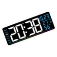 thumbnail image 1 of Colorful LED Clock With Multiple Functions Including Time Date And Temperature Display Customizable Brightness, 1 of 8
