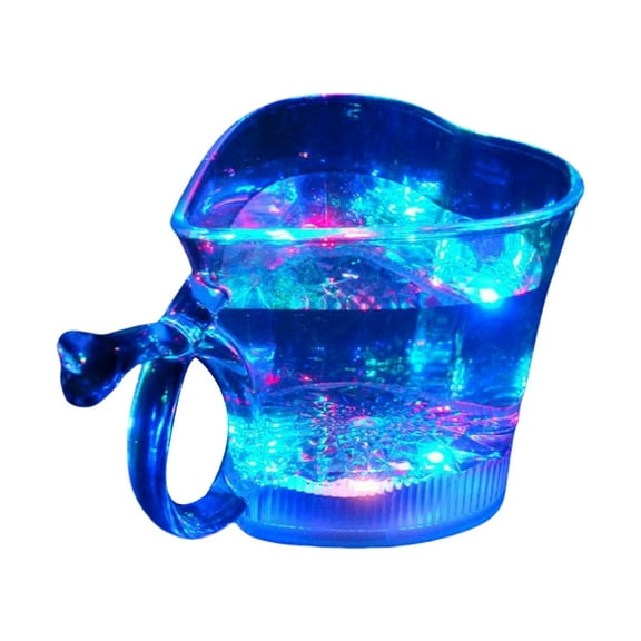 Colorful LED Cup Heart Cup Changing Color Cup LED Luminous Cup Glowing Drinkware