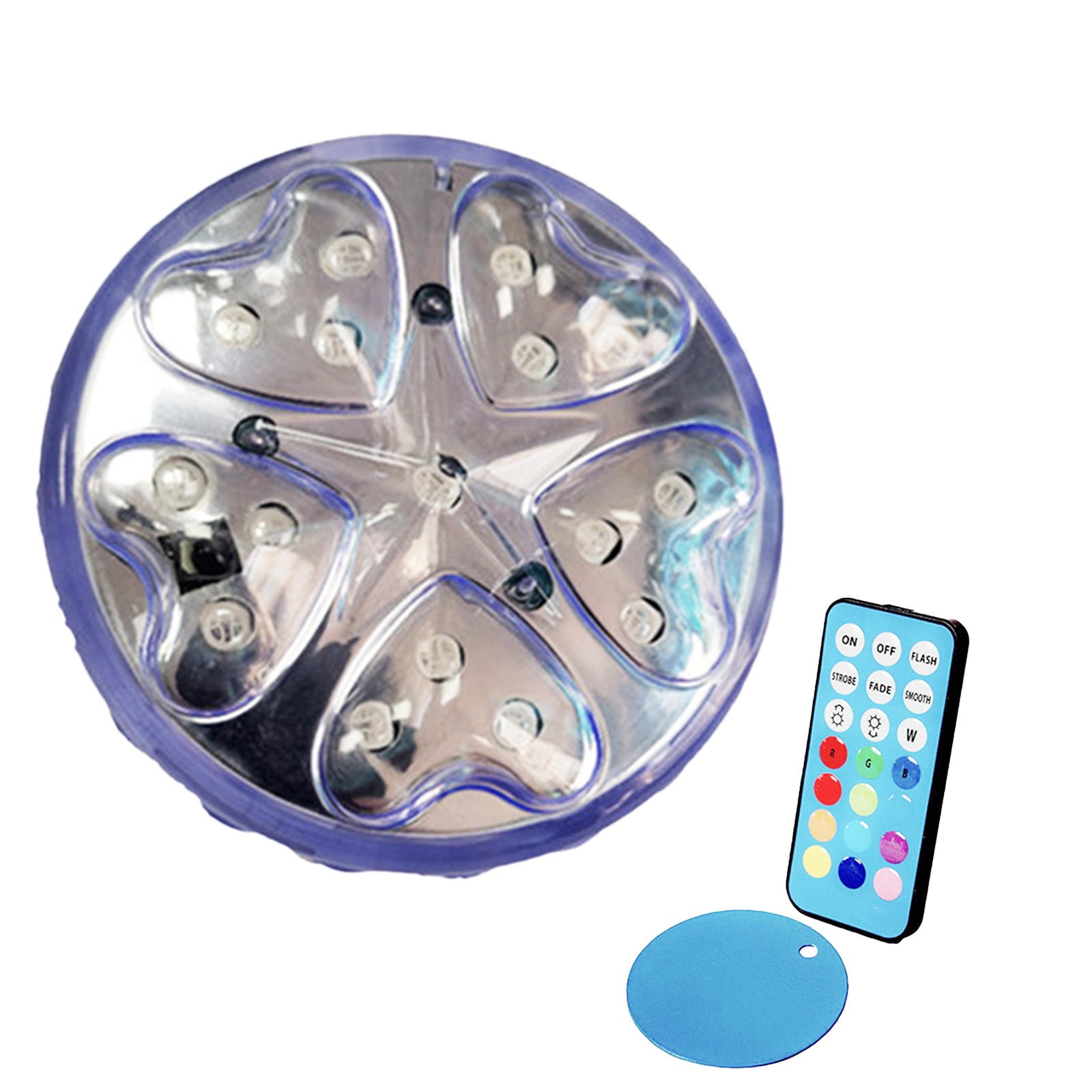 Colorful LED Diving Lights, 16 Lights, Remote Control Underwater Lights, Underwater Decorative