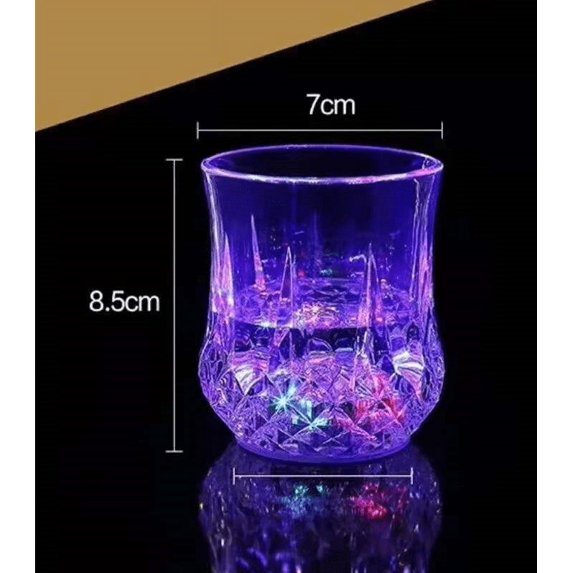 Colorful LED luminous cup pineapple cup KTV bar color changing beer cup transparent plastic water cup - style:styleG;